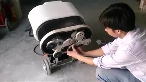 1500Rpm V6 Mesin Penggiling Lantai Marmer 310x550mm Satu Fase
